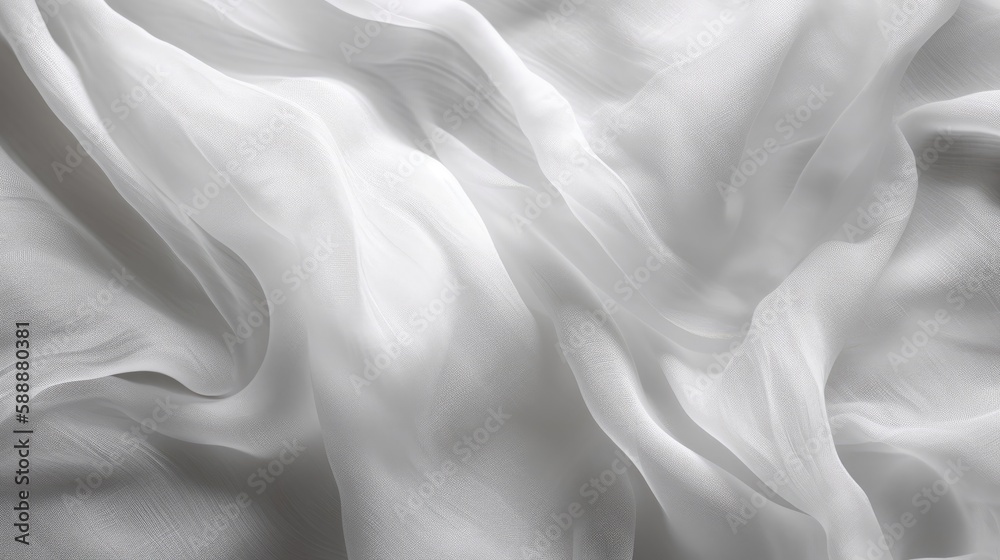 White gauze texture background. Generative ai.