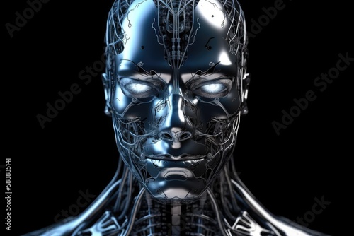 Artificial intelligence programming for robotic huminoid robots. Generative AI © 2rogan