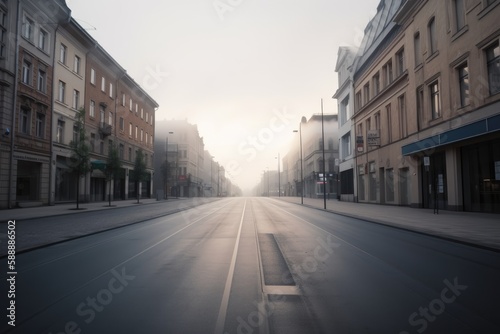 old town street - Illustration created with generative ai © Rieth