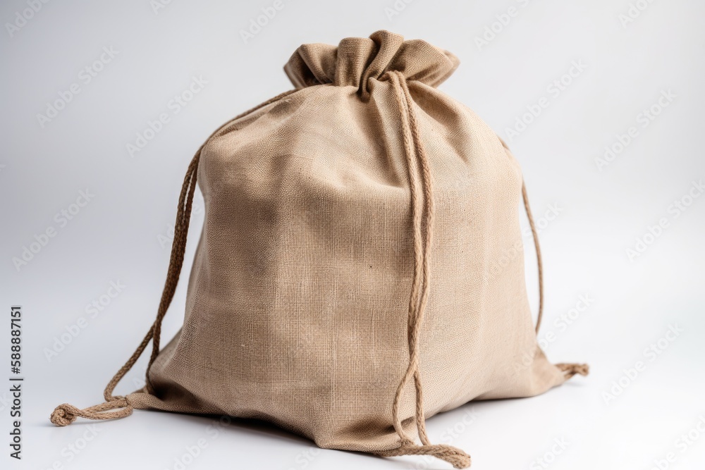 Ecologic bag isolated on white background - illustation created with generative ai Ecologic bag isolated on white background - illustation created with generative ai