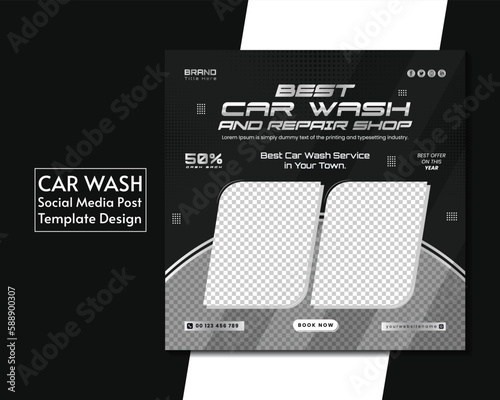 Car Wash Social Media Post Design