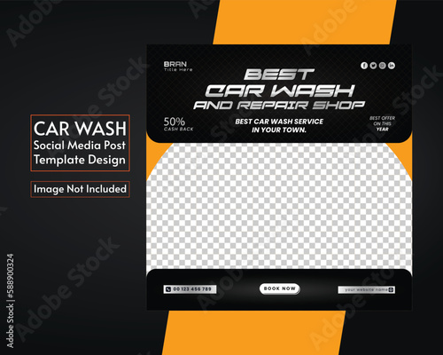 Car Wash Social Media Post Design