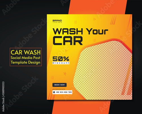 Car Wash Social Media Post Design