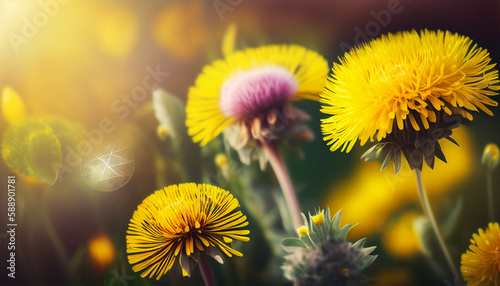 Bask in the Vibrant Beauty of Natural Flowers  A Colorful Summer-Spring Background