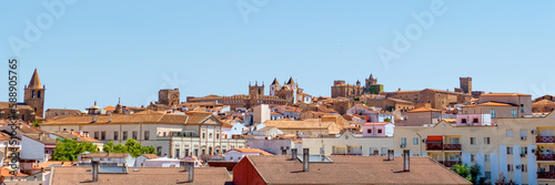 skyline of spanish village Caceres