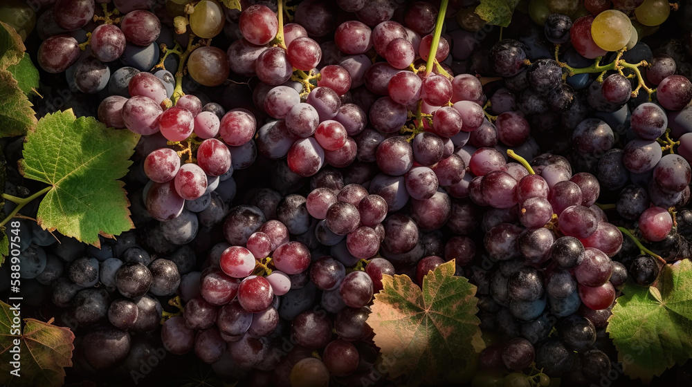 bunch of grapes created with Generative AI technology bunch of grapes created with Generative AI technology