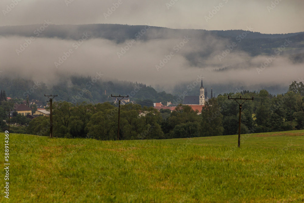 View of Vyssi Brod town, Czech Republic