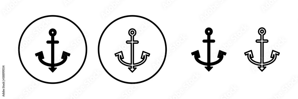 Anchor icon vector. Anchor sign. marine symbol Anchor icon vector. Anchor sign. marine symbol