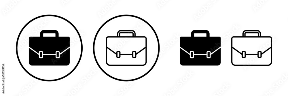 Briefcase icon vector. Portfolio vector icon. suitcase icon Briefcase icon vector. Portfolio vector icon. suitcase icon
