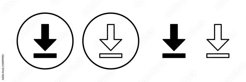 Download icon vector. Downloading vector icon Download icon vector. Downloading vector icon