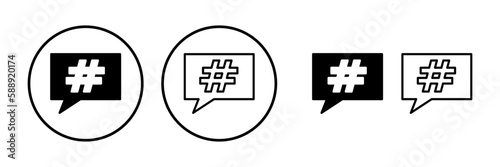 Hashtag icon vector. hashtag simbols