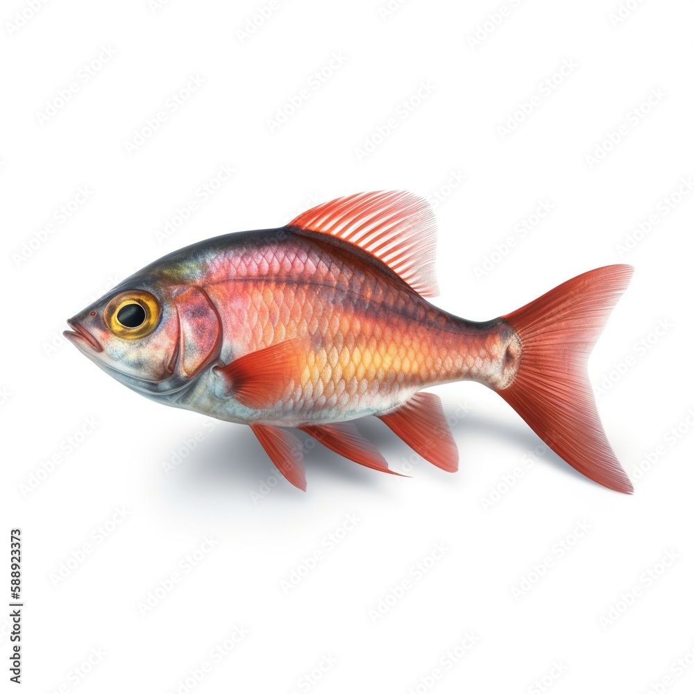 fish on a white background