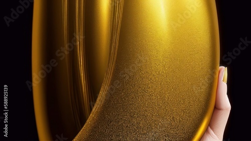 Abstract golden background. Generative AI