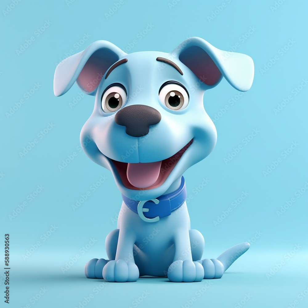 cute and funny animal 3d illustrations. Ai generated