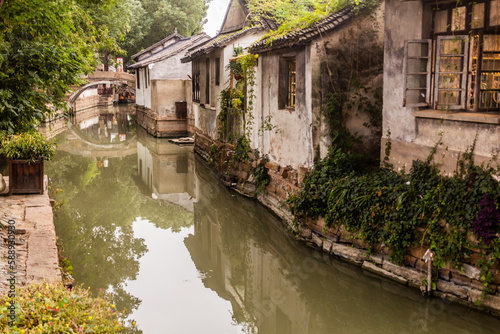 Canal in Luzhi water town, Jiangsu province, China