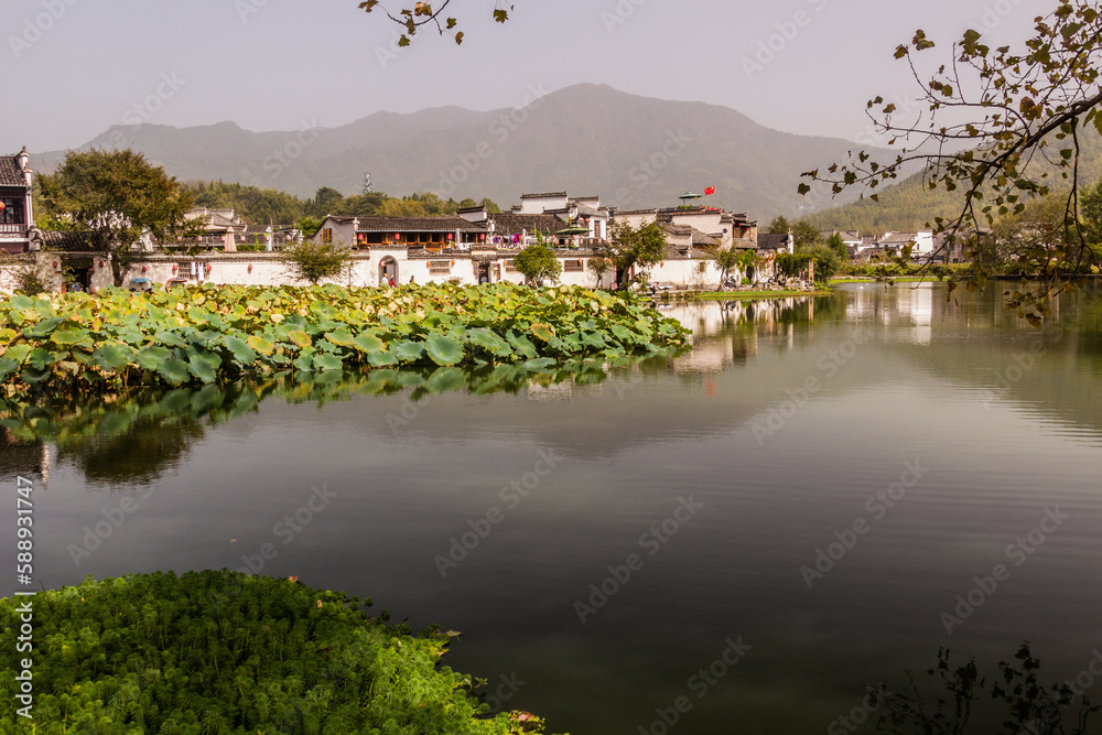 South lake in Hongcun village, Anhui province, China