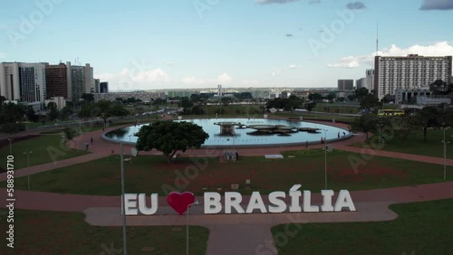 vista aeria da torre de tv em brasilia - Brasil photo