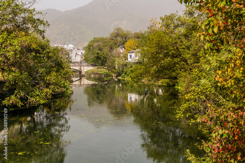 River near Hongcun village, Anhui province, China
