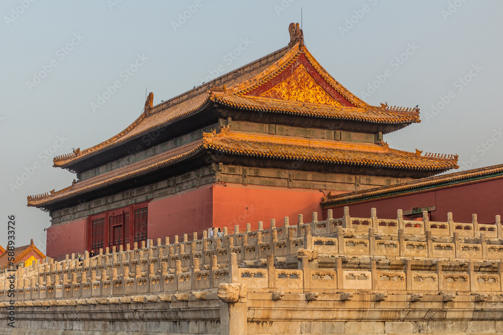 Buildings in the Forbidden City in Beijing, China Buildings in the Forbidden City in Beijing, China