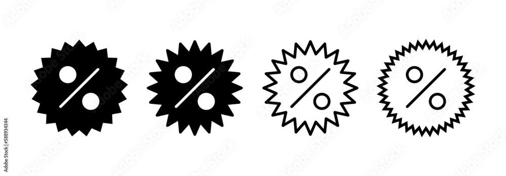 Discount icon vector for web and mobile app. Discount tag sign and symbol