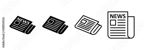 Newspaper icon vector for web and mobile app. news paper sign and symbolign