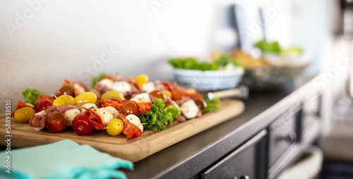 shish kebab with vegetables