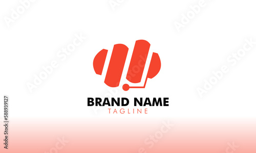 Headset professional logo for all kinds of business