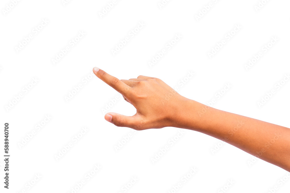 Man hand isolated on white background, clipping path Man hand isolated on white background, clipping path