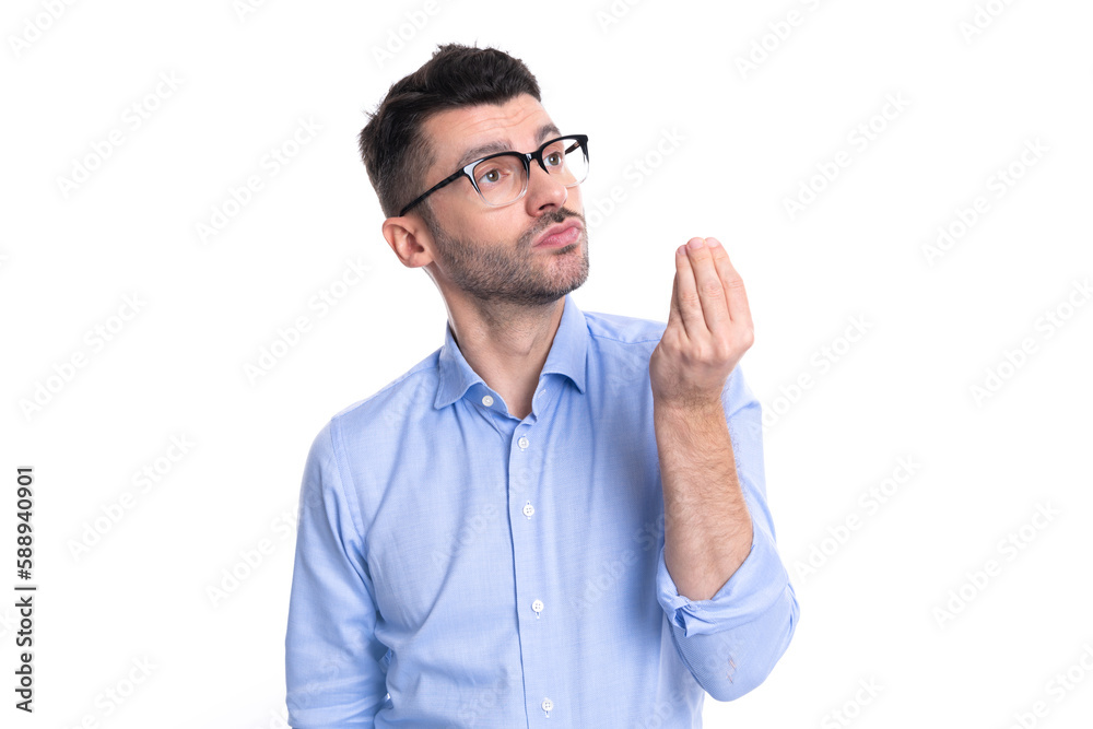 perfect man showing yummy in studio. perfect man gesturing yummy. perfect man showing yummy in studio. perfect man gesturing yummy.