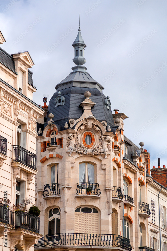 Architectural detail from the streets of Orleans, France