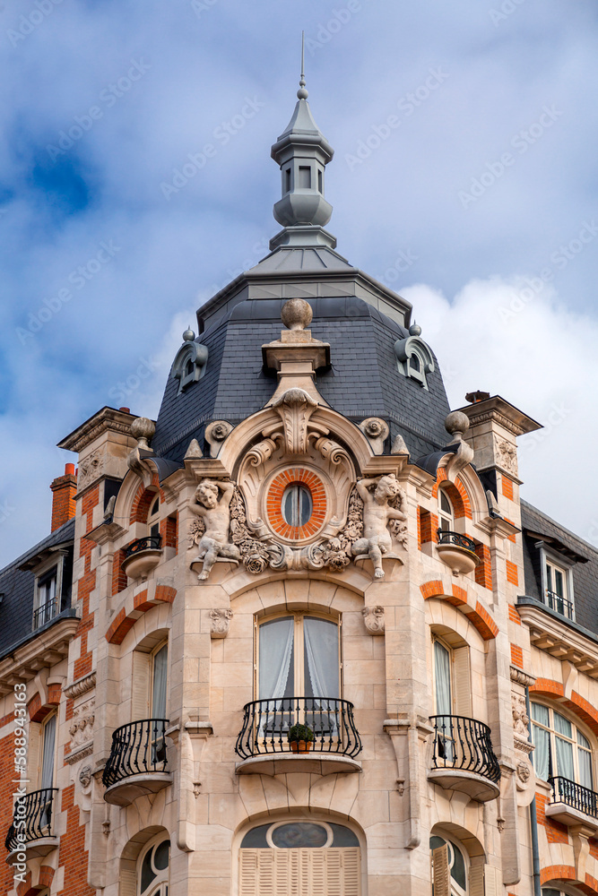 Architectural detail from the streets of Orleans, France Architectural detail from the streets of Orleans, France