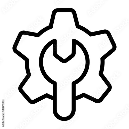 settings line icon