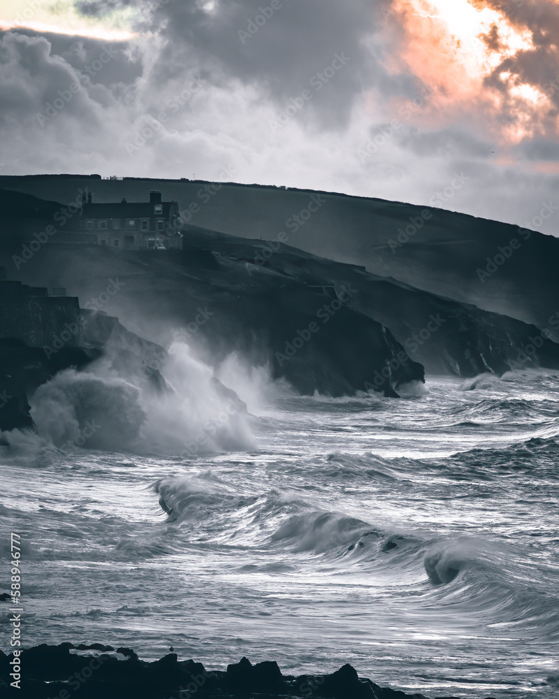 View of beach in England