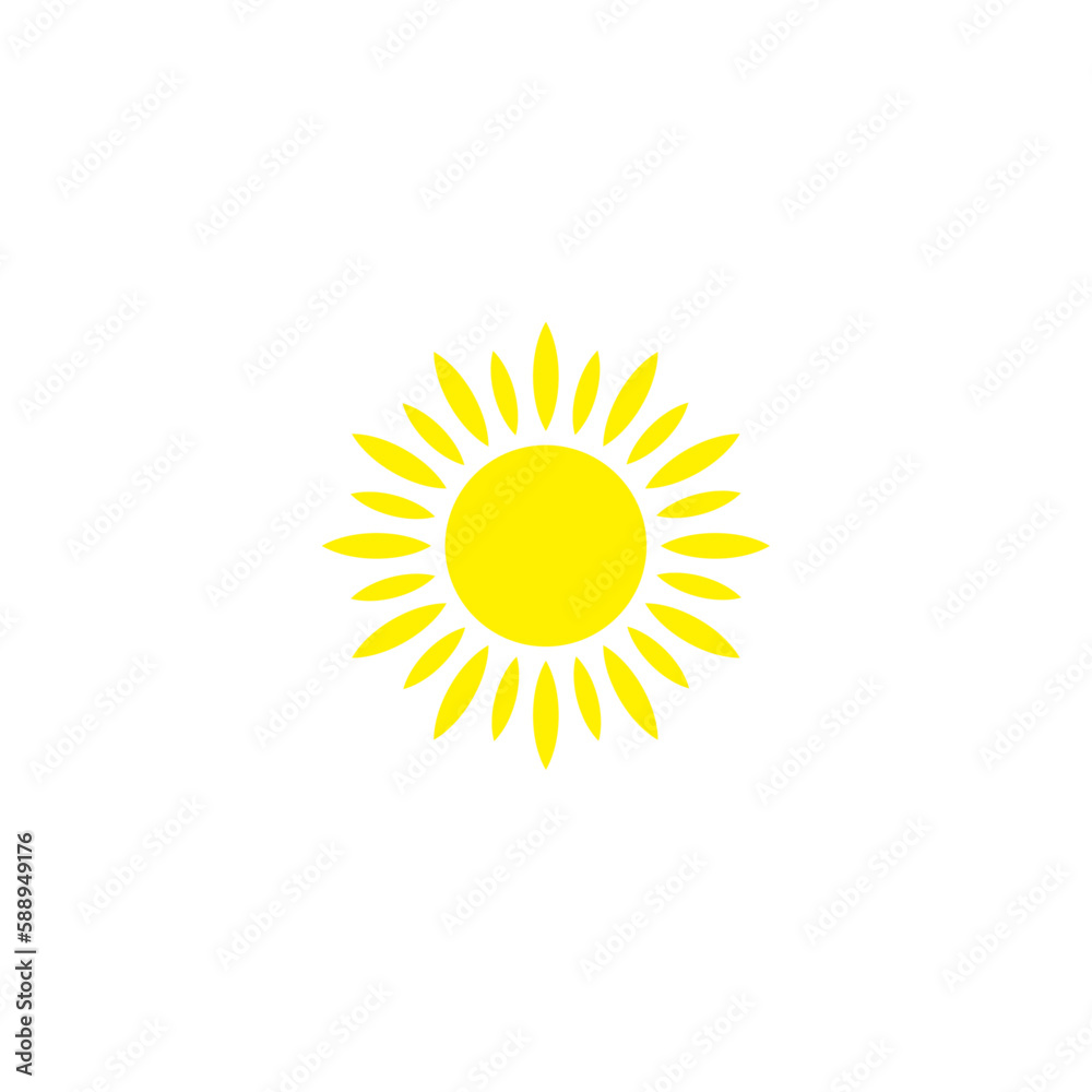 Illustration of sun vector design Illustration of sun vector design