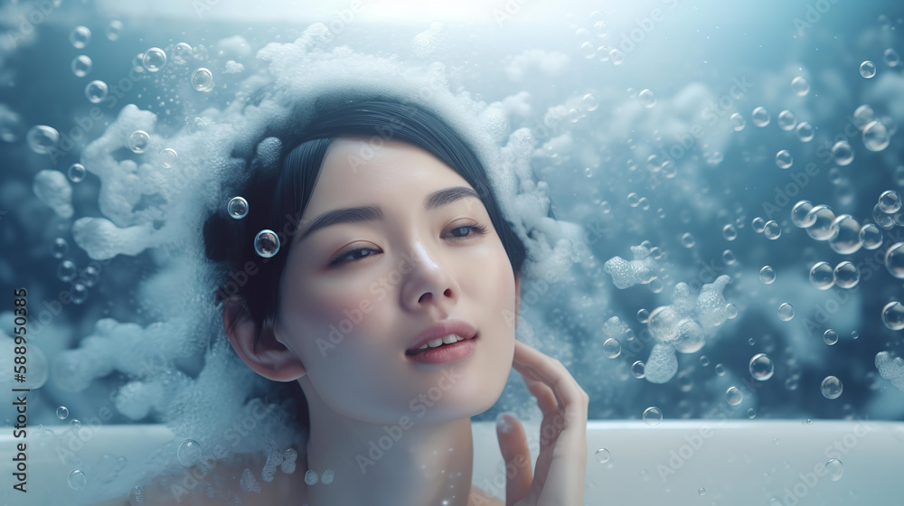 バスタイム・ジャグジー・お風呂に入る女性(Generative AI)
バスタイム・ジャグジー・お風呂に入る女性(Generative AI)
