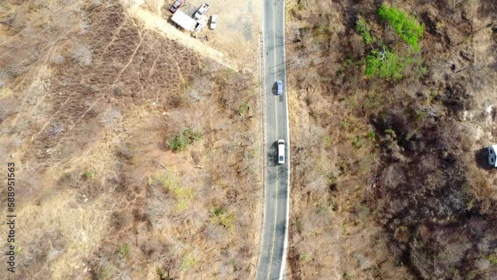 4k drone video of a road in the middle of the mountains with trees nature landscape travel summer adventure