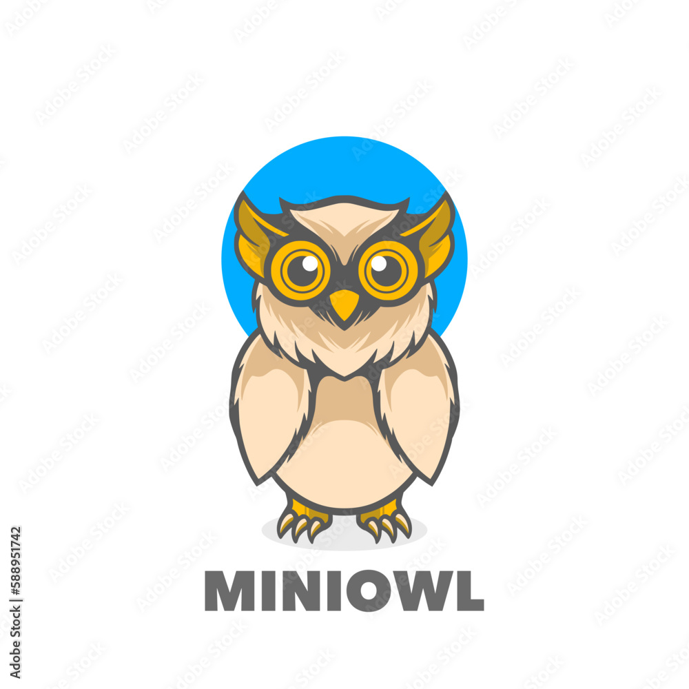 Obraz premium owl on a vector