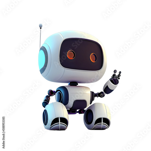chatbot talking on transparent background, chatgpt, AI robot, artificial intelligence