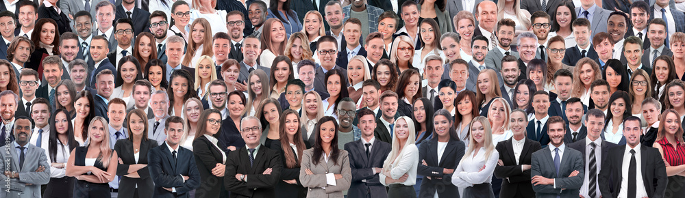 Business people group collage background Business people group collage background