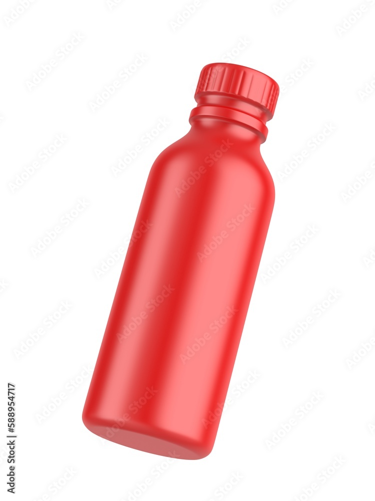 Blank plastic drink bottle with shrink sleeve label for mockup and branding, 3d render illustration. Blank plastic drink bottle with shrink sleeve label for mockup and branding, 3d render illustration.