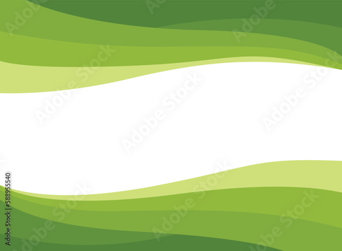 Abstract green wave and  space to put text  vector illustration design green background  color geometric creative for business banner, poster, flyer, card, cover