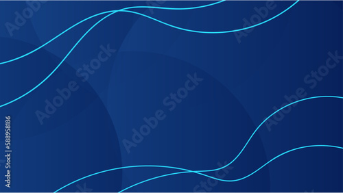 Vector abstract blue geometric shapes background