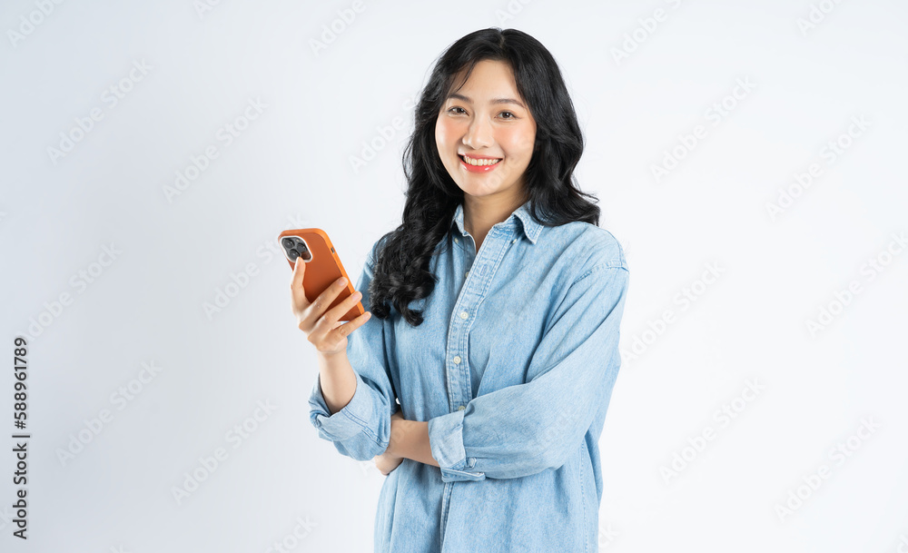 beautiful asian girl image on white background beautiful asian girl image on white background