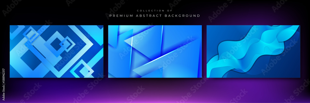 Vector gradient dynamic blue lines background Vector gradient dynamic blue lines background