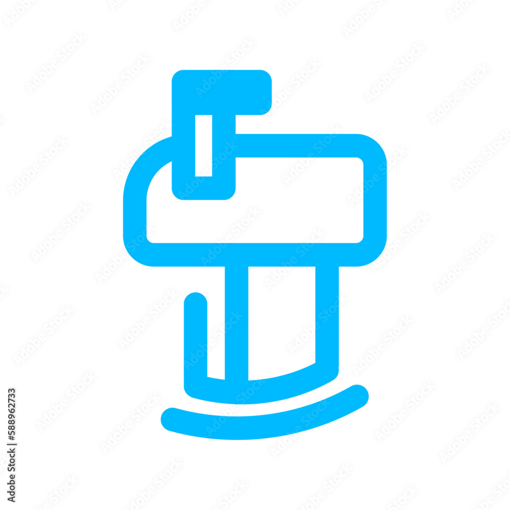 Mail real estate icon with blue outline style. home, furniture, house, estate, apartment, architecture, real. Vector Illustration. Vector Illustration Mail real estate icon with blue outline style. home, furniture, house, estate, apartment, architecture, real. Vector Illustration. Vector Illustration