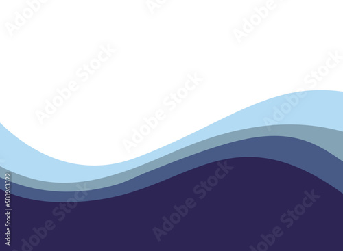 Abstract blue wave and space to put text vector illustration design blue background color geometric creative for business banner, poster, flyer, card, cover