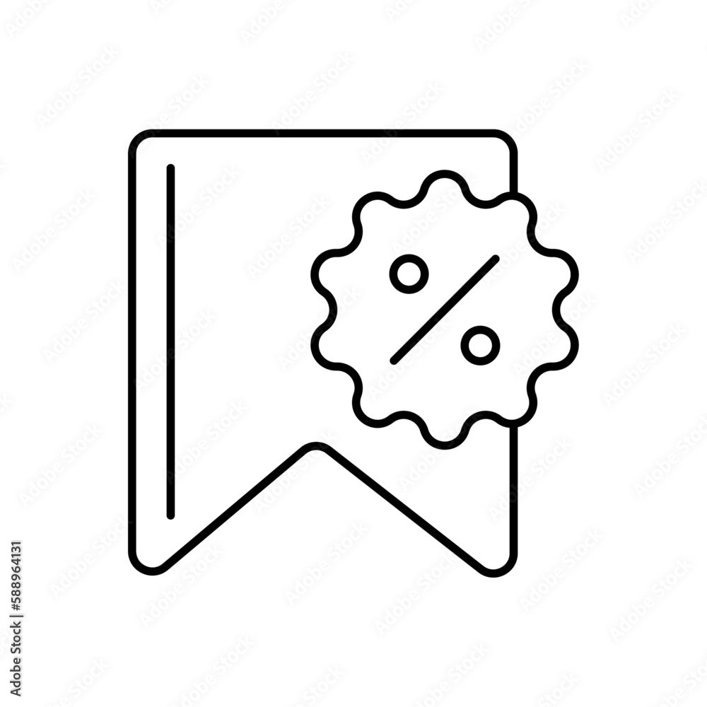 Discount icon with black outline style. price, offer, promotion, shop, sign, buy, special. Vector illustration Discount icon with black outline style. price, offer, promotion, shop, sign, buy, special. Vector illustration