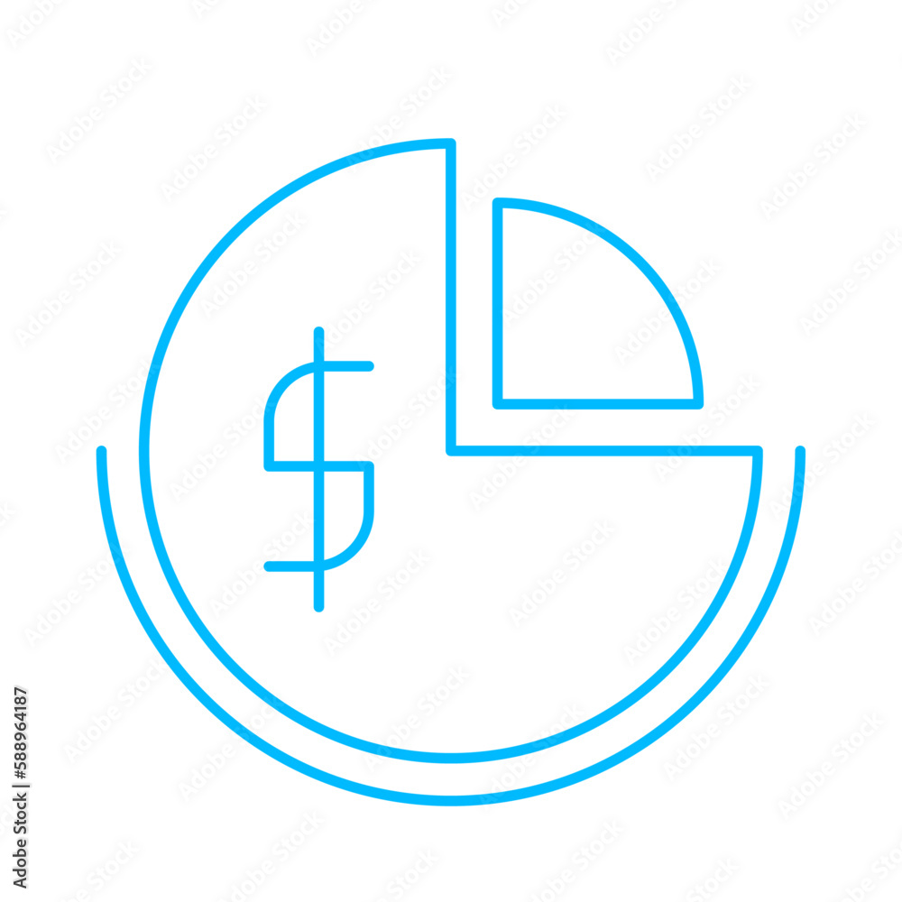 Data icon with blue outline style. technology, digital, data, information, network, internet, business. Vector illustration Data icon with blue outline style. technology, digital, data, information, network, internet, business. Vector illustration