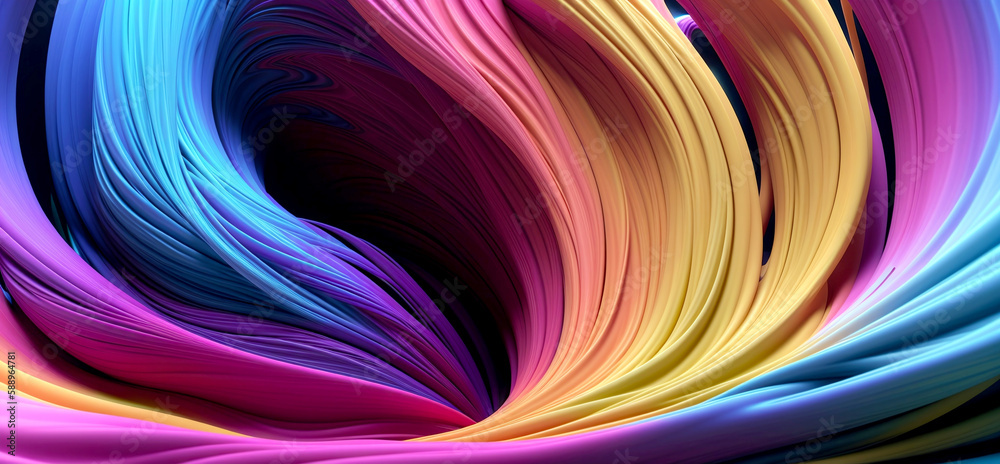Fototapeta premium Abstract paint splash background artwork created with Generative AI.
