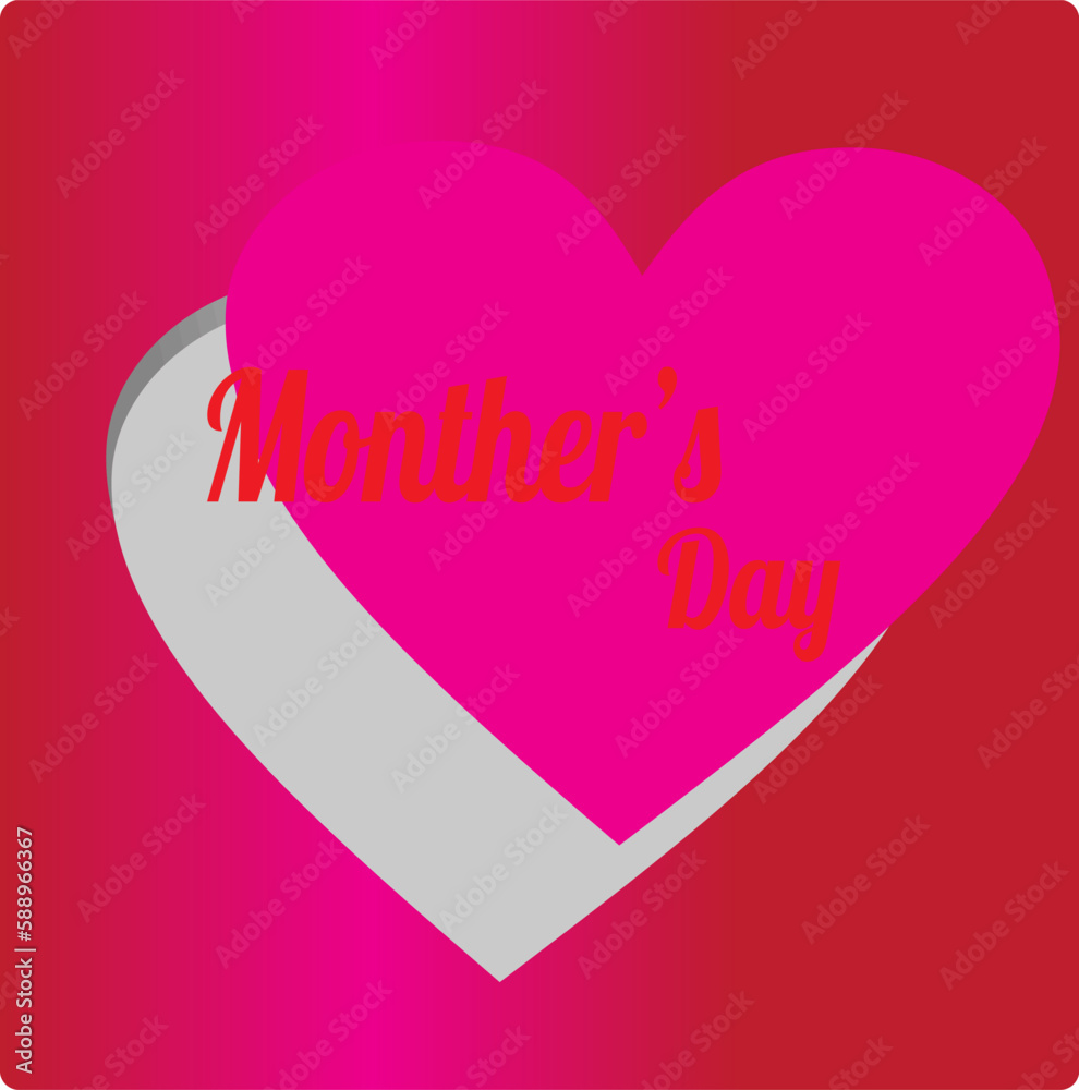 Background monther's day cake and gift.For design simple cover template banner,etc.